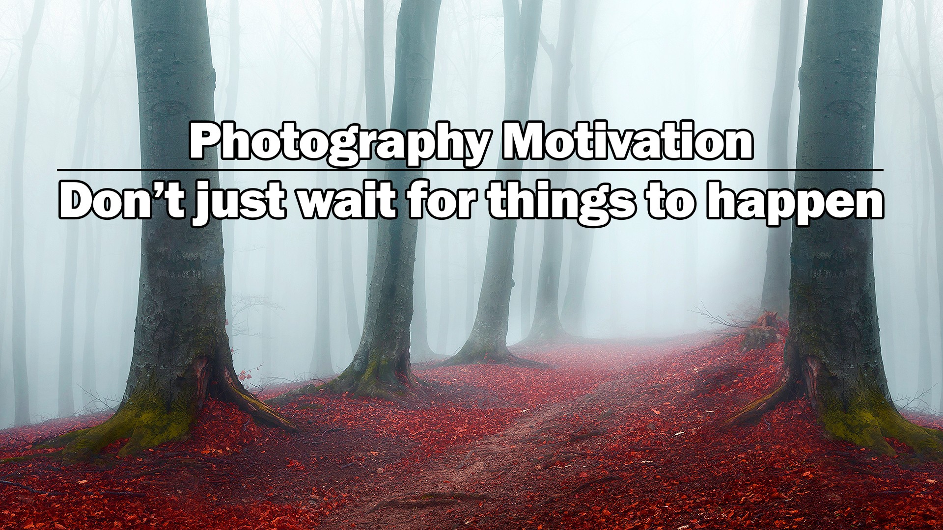 Photography Motivation: Don’t just wait for things to happen